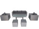 Fonteyn | Loungeset met Hoge Tafel Salou | Dark Grey